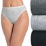 JOCKEY Women's 100% Cotton Elance French Cut Underwear - Grey Heather, Charcoal Heather & Black