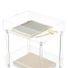 The Container Store 11-1/2" x 15-1/4" x 30-5/8" Luxe Acrylic 3-Tier Rolling Cart