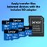 Lexar JumpDrive LSDMI64GBBNL633 64GB High-Performance 633x microSDXC Flash Memory Card