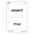 Avery 5147 2-1/3" x 3-3/8" White Sticker Name Badge Labels