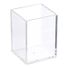Acrylic Square Brush Holder - Clear - 2-7/8" x 3-3/4"