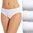 JOCKEY Women's 100% Cotton Elance Bikini Underwear Bikini Briefs - White
