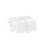 Collapsible Gift Box - White Glossy - 13" x 10-3/4" x 5-1/2"