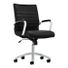 Realspace Modern Comfort Winsley Bonded Leather Mid-Back Manager's Chair - Black & Silver