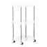 3-Tier Rolling Cart - Acrylic - 14" x 10-1/4" x 28-1/2" h