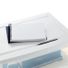 Iris Plastic 3 Drawer Wide Storage Drawer Cart with 4 Caster Wheels for Home, 15 3/4 x 21 1/2 x 26 in - White