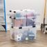 Iris 74 Quart Weathertight Tote - Clear - 23-1/2" x 17-3/4" x 14-1/2" h