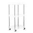 3-Tier Rolling Cart - Acrylic - 14" x 10-1/4" x 28-1/2" h