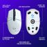 Logitech G305 LIghtspeed Wireless Optical 6 Programmable Button Gaming Mouse with 12,000 DPI HERO Sensor - White