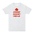 Insert Cheesy Bread Graphic Tee, XL - White