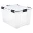 Iris 74 Quart Weathertight Tote - Clear - 23-1/2" x 17-3/4" x 14-1/2" h