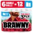 BRAWNY Pick-A-Size Paper Towels, 6 Double Rolls