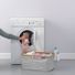 Brabantia Foldable Laundry Basket, 21 x 14 x 10-1/2 in - Pepper Grey