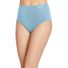 JOCKEY Women's Plus Size Boardwalk Stripe Elance Briefs, Size 10 - Blue Stardust & Marina Blue