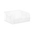 The Container Store 11" x 10-7/8" x 5" Clear Wide Stackable Plastic Utility Bin