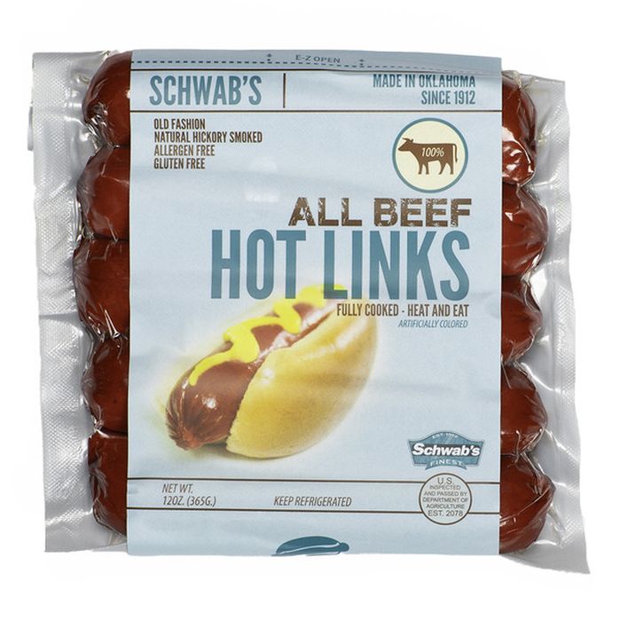 Schwab's All Beef Hot Links (12 oz) Delivery or Pickup Near Me Instacart