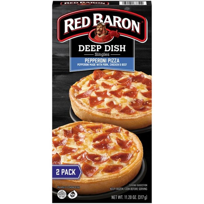 Red Baron Singles Deep Dish Pepperoni Pizza