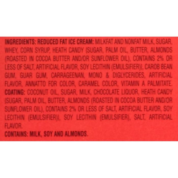 Dq Dilly Bar Made with Heath Milk Chocolate English Toffee Bits Ice