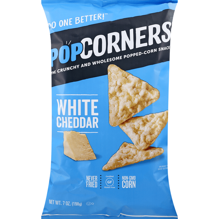 Popcorners Popped Corn Snacks White Cheddar