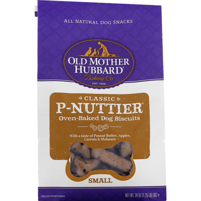 Old Mother Hubbard Dog Biscuits, OvenBaked, PNuttier, Small (20 oz