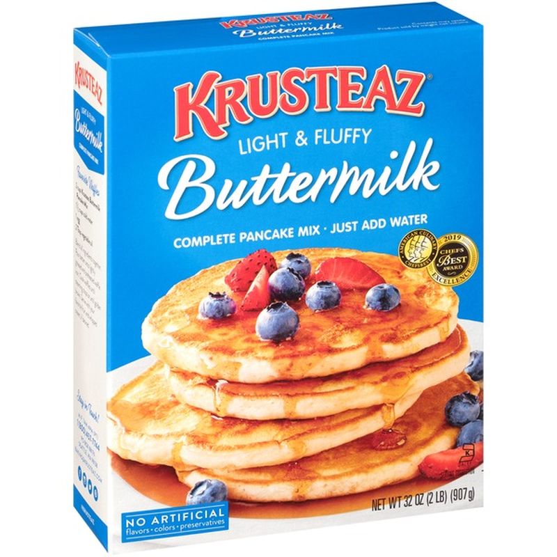 Krusteaz Light & Fluffy Buttermilk Complete Pancake Mix (32 oz) - Instacart