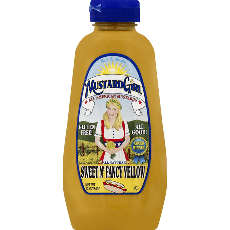Mustard Girl Mustard, Sweet N' Fancy Yellow (12 oz) Instacart