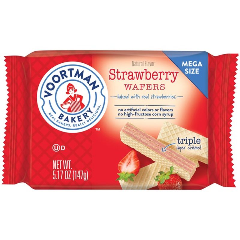 Voortman Strawberry Wafers 5.17oz Single (5.17 oz) - Instacart