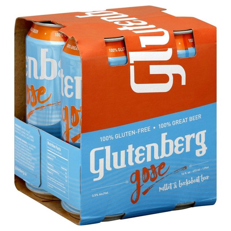 Glutenberg Beer, Gose, Millet & Buckwheat (16 fl oz) Instacart