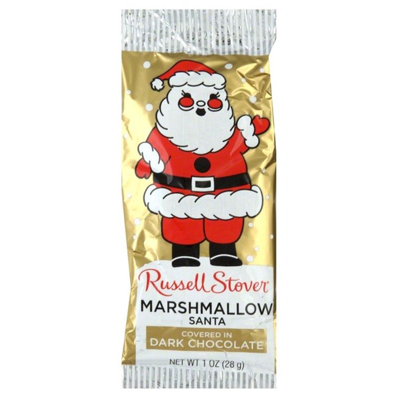 Russell Stover Dark Chocolate & Marshmallow Santa (1 oz) Instacart
