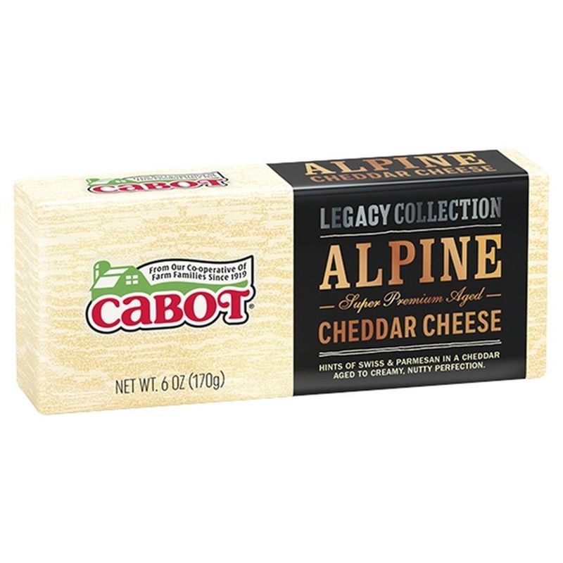 Cabot Creamery Aged Alpine Cheddar Cheese (6 Oz) - Instacart