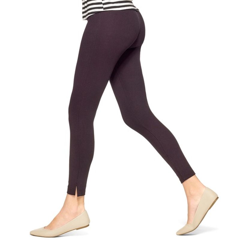 No Nonsense Women's Black Medium Soft Twill Ankle Skimmer