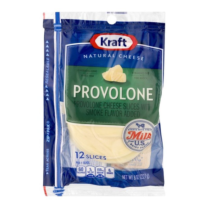 Kraft Provolone Natural Cheese Slices (8 Oz) From Family Fare ...