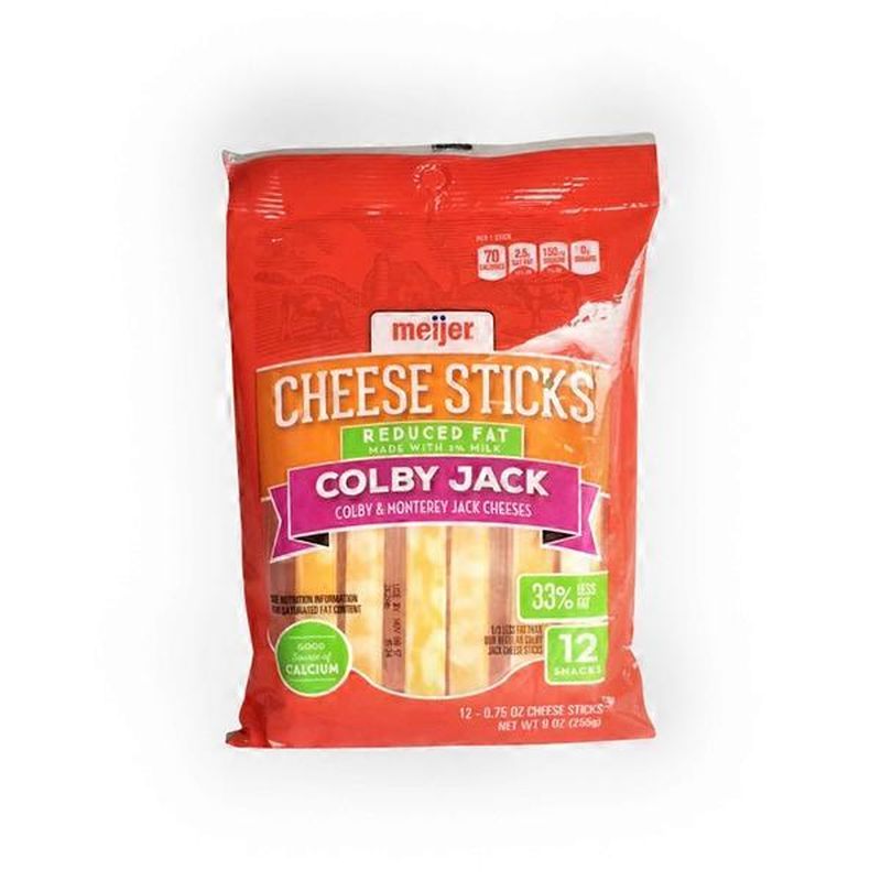Meijer Reduced Fat Colby Jack Cheese Sticks (12 ct) Instacart