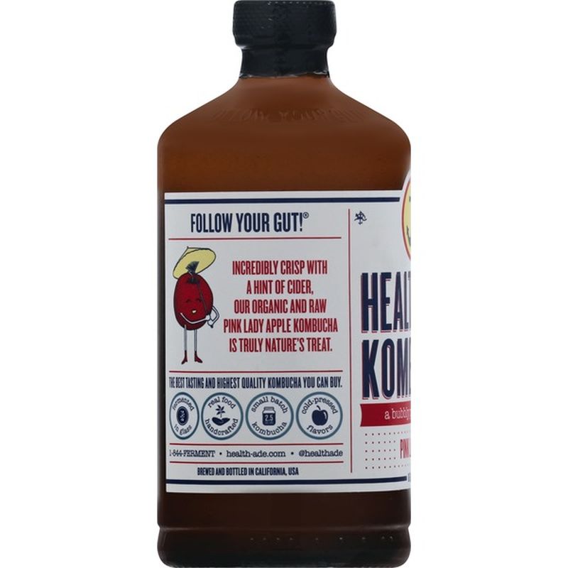 Health Ade Kombucha, Pink Lady Apple (16 oz) Instacart