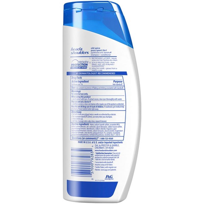 Head & Shoulders Head And Shoulders Old Spice Pure Sport Anti-Dandruff 2 In 1