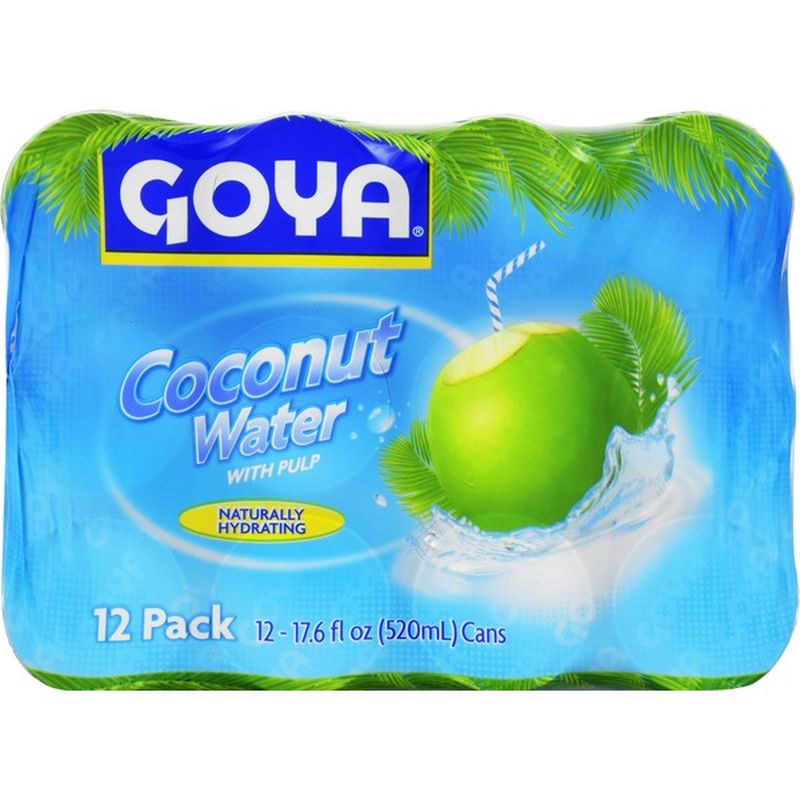 Goya Coconut Water with Real Coconut Pieces (17.6 fl oz) from BJ's