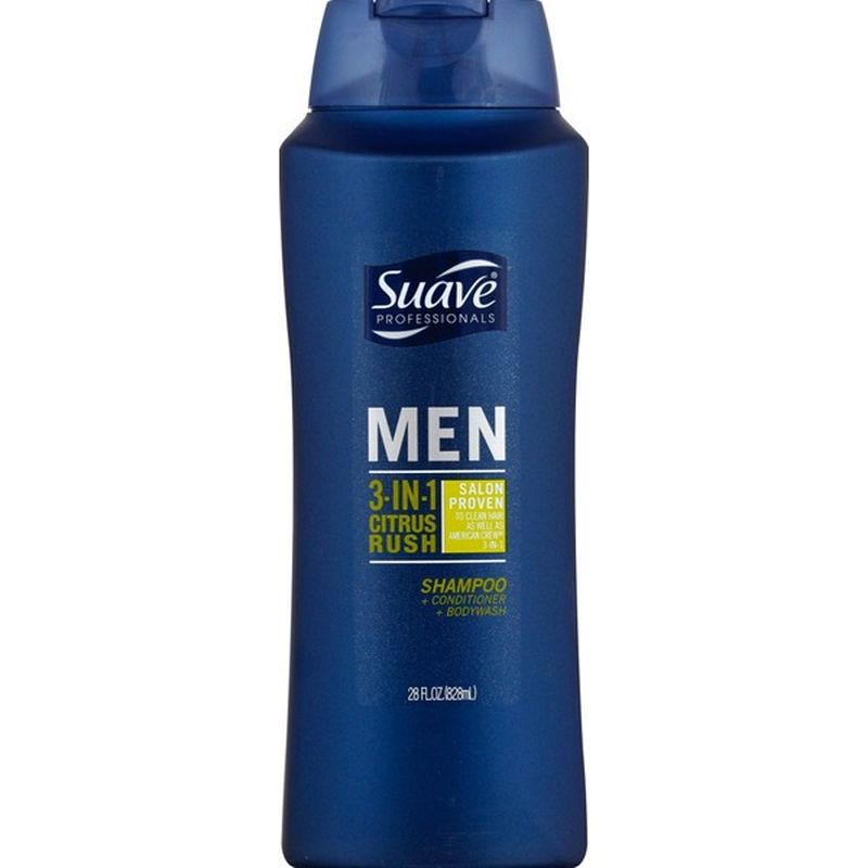 Suave 3-in-1 Shampoo Conditioner Body Wash Citrus Rush