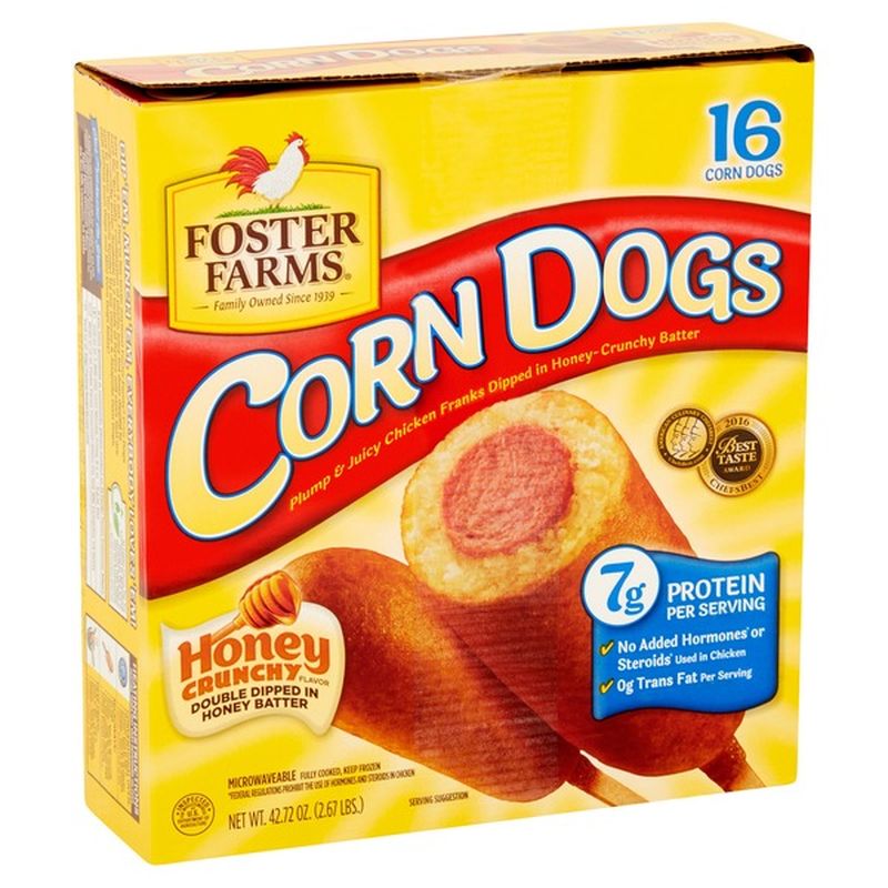 Foster Farms Corn Dogs, Honey Crunchy Flavor (16 each) - Instacart