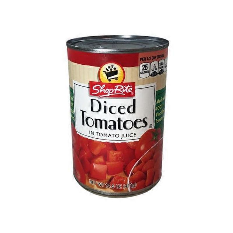 ShopRite Diced Tomatoes In Tomato Juice (14.5 oz) Instacart