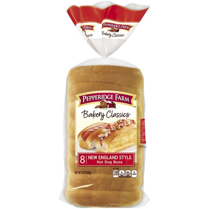 Pepperidge Farm Bakery Classics New England Style Hot Dog Buns (12 oz