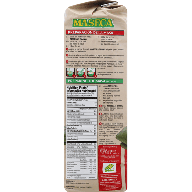 Welcome U2013 La Bonita #6 U2013 Maseca Corn Masa Flour, Gluten Free, Instant, 4 Lb (1.8 Kg