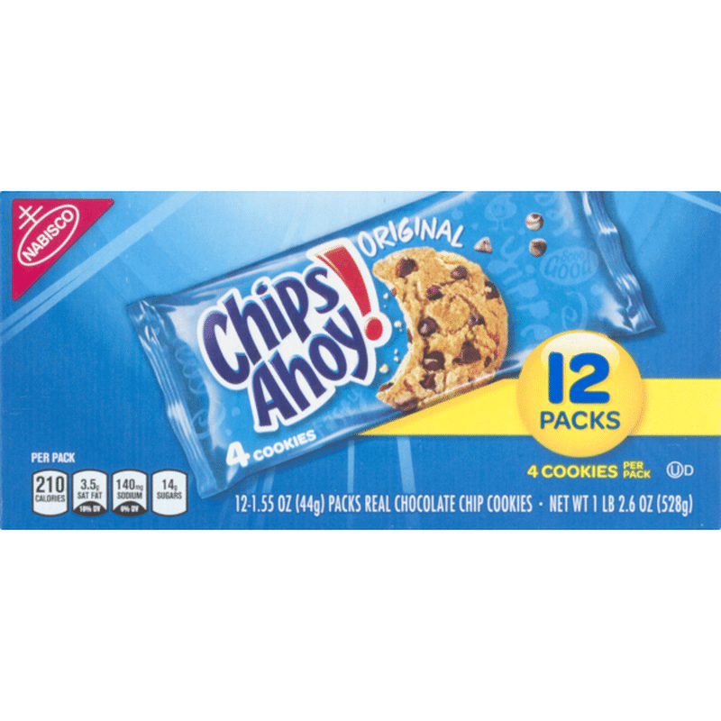 Chips Ahoy! Original Real Chocolate Chip Cookies (1.55 oz) from Costco Instacart