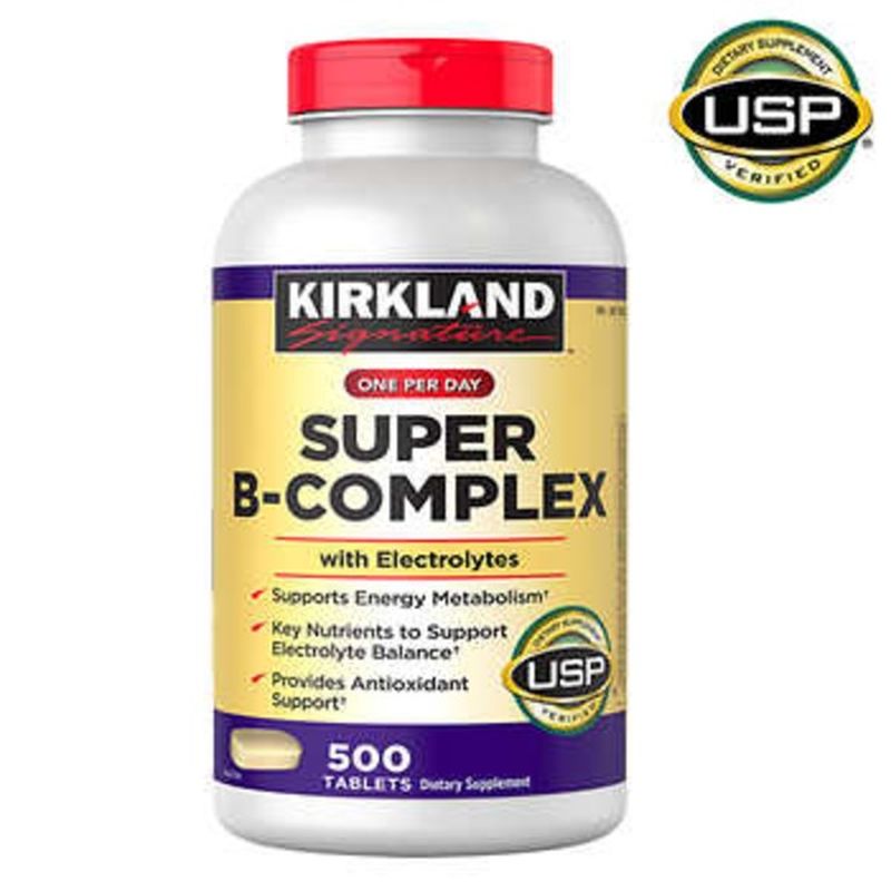 Kirkland Signature Super B Complex, 500Ct Tablets (500 Ct) - Instacart