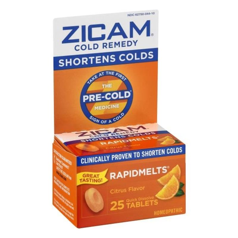 Zicam Cold Remedy, Quick Dissolve Tablets, Citrus Flavor (25 ct) from
