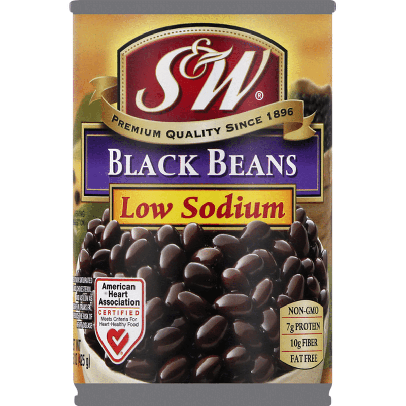 S&w Black Beans, Low Sodium (15 oz) Instacart