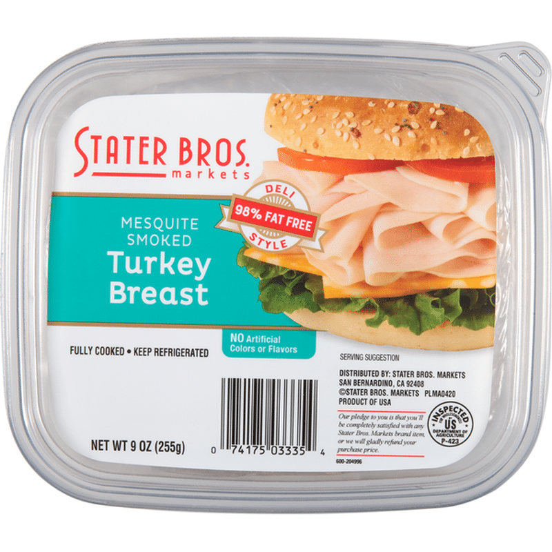 Stater Bros. Markets Deli Style Mesquite Smoked Turkey Breast (9 oz