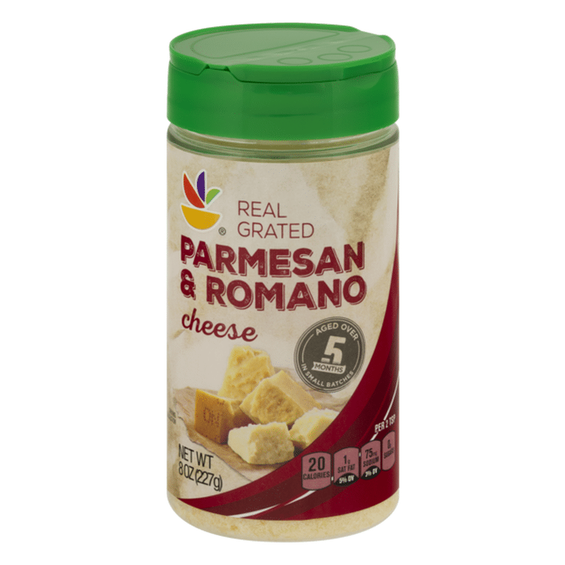 SB Real Grated Cheese Parmesan & Romano (8 oz) from Stop & Shop Instacart