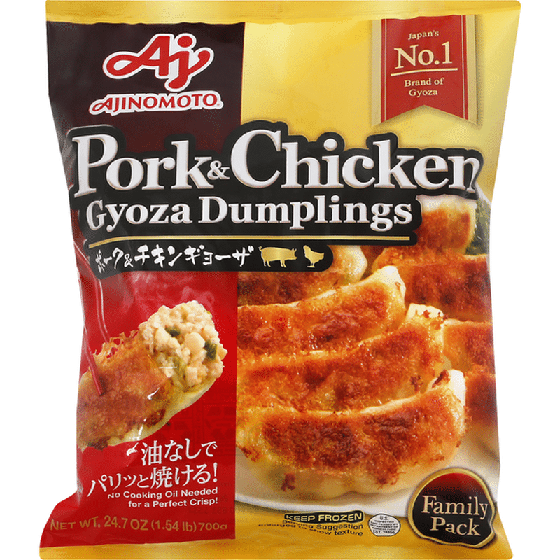 Ajinomoto Gyoza Dumpling, Pork & Chicken, Family Pack (24.7 oz) from