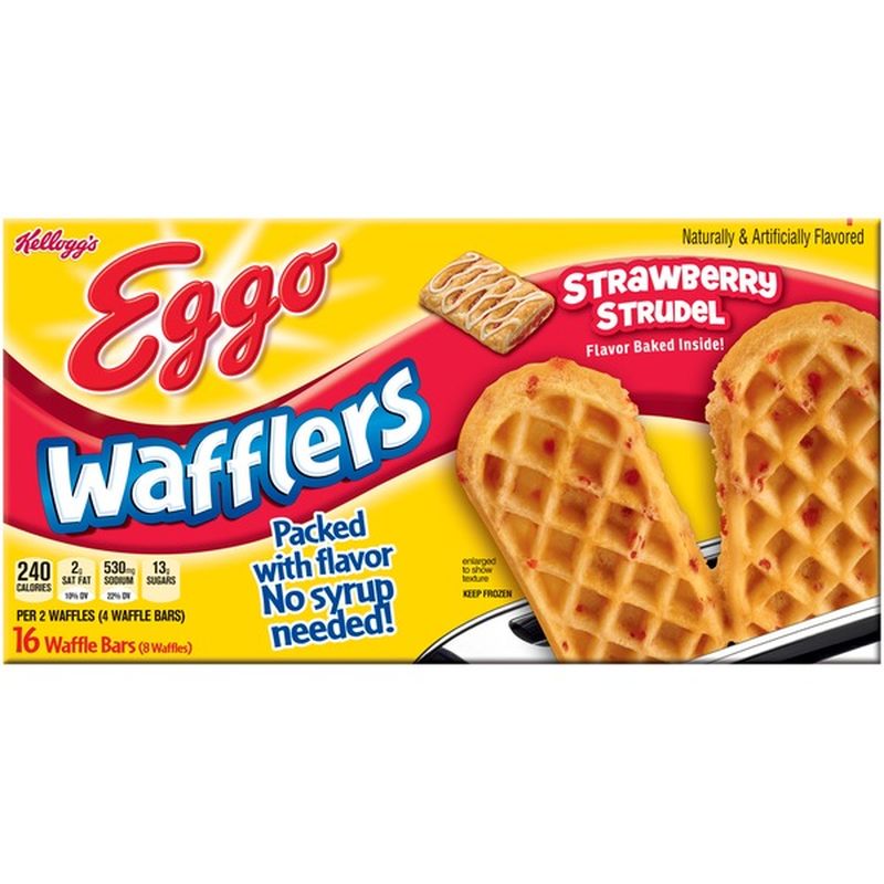 Kellogg S Eggo Wafflers Strawberry Strudel Waffle Bars 10 7 Oz Instacart