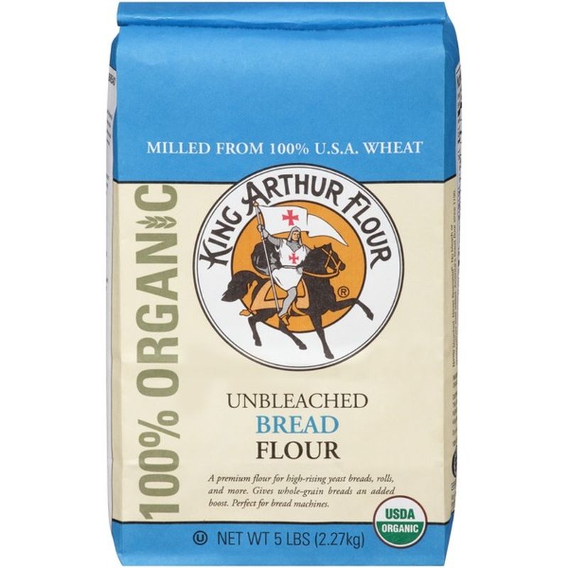 King Arthur Baking Bread Flour, Unbleached, Organic (5 lb) - Instacart